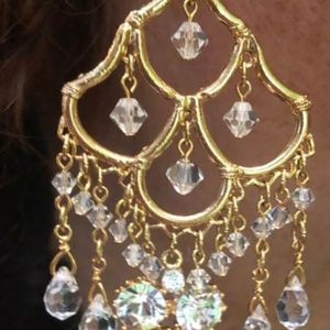 Chandelier earrings with Swarovski Crystals